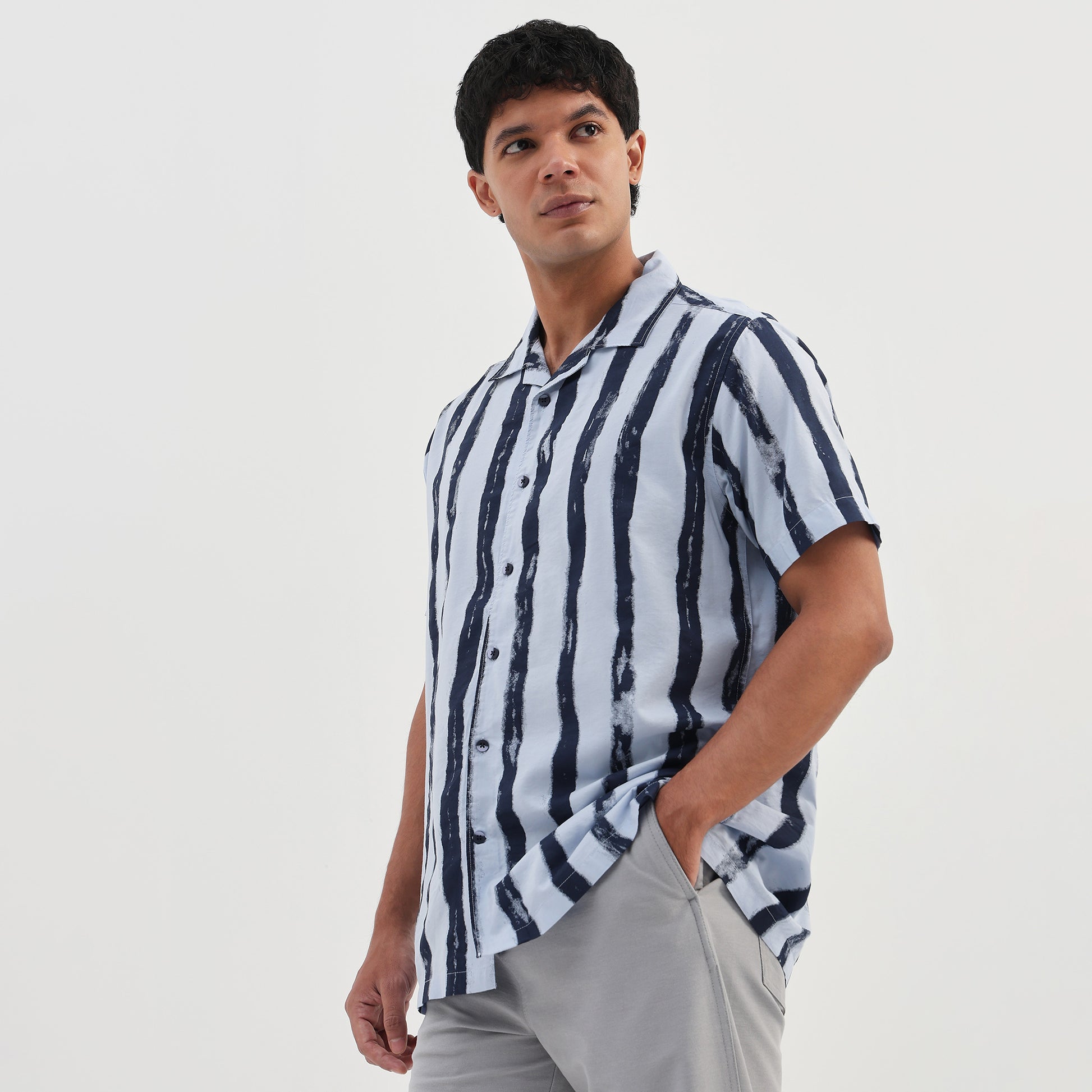 Printed Camp Collar Retreat Shirt