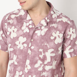 Cotton Printed Cuban Shirt