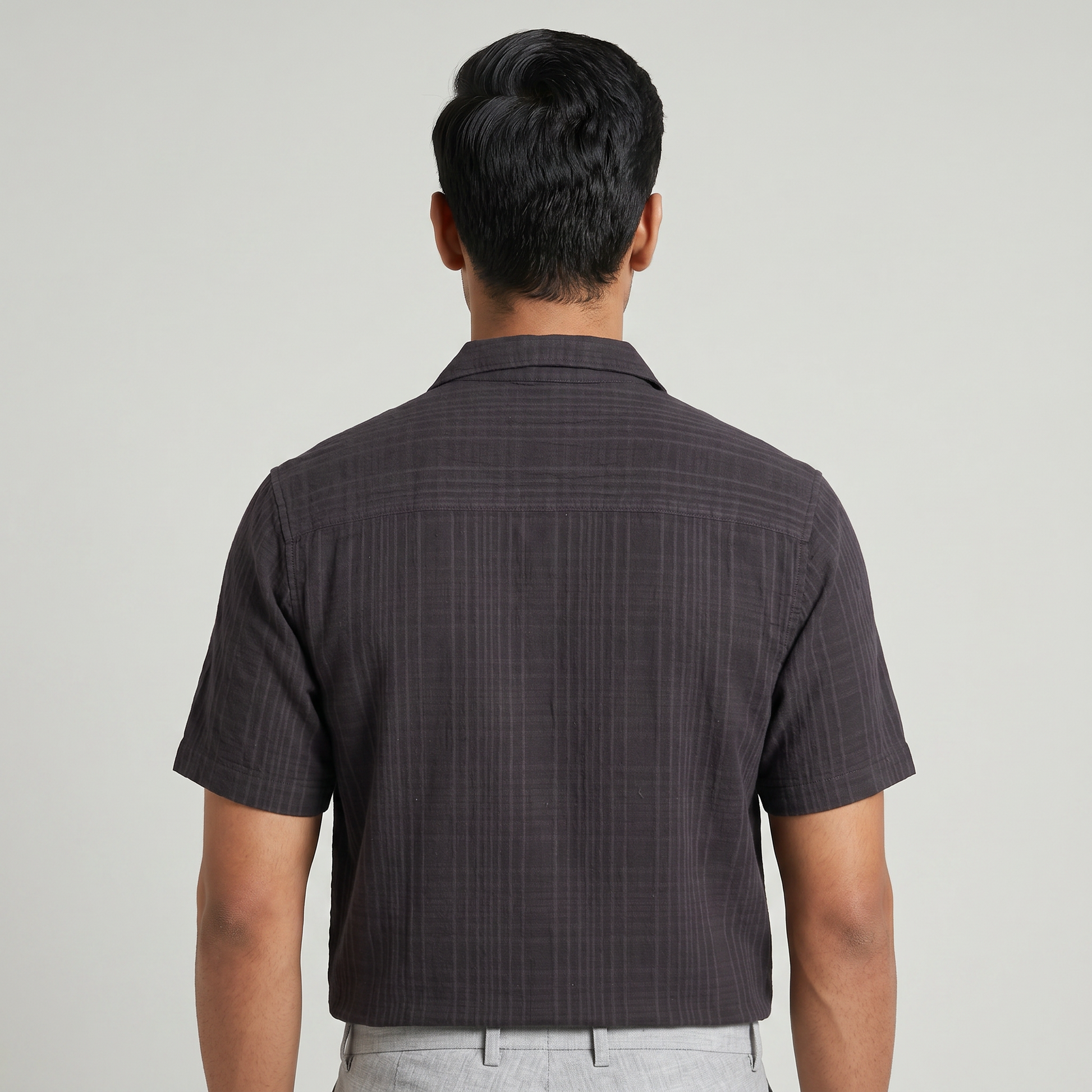 Mens Solid Cuban Shirt