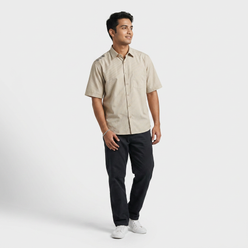 Cotton Striped Cuban Shirt