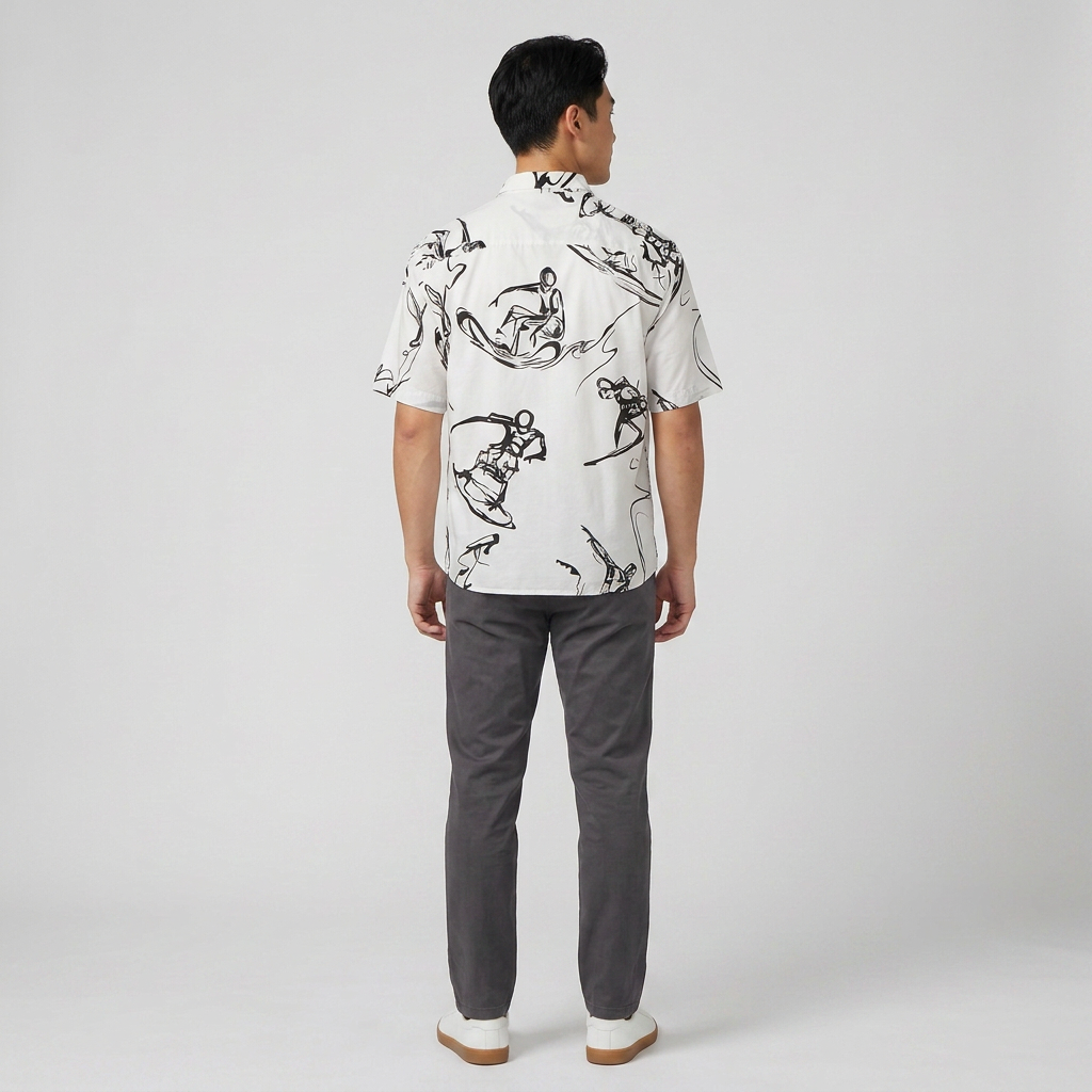 Cotton Printed Cuban Shirt