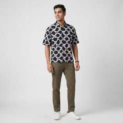 Cotton Printed Cuban Shirt