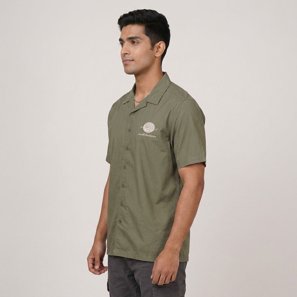 Cotton Printed Cuban Shirt