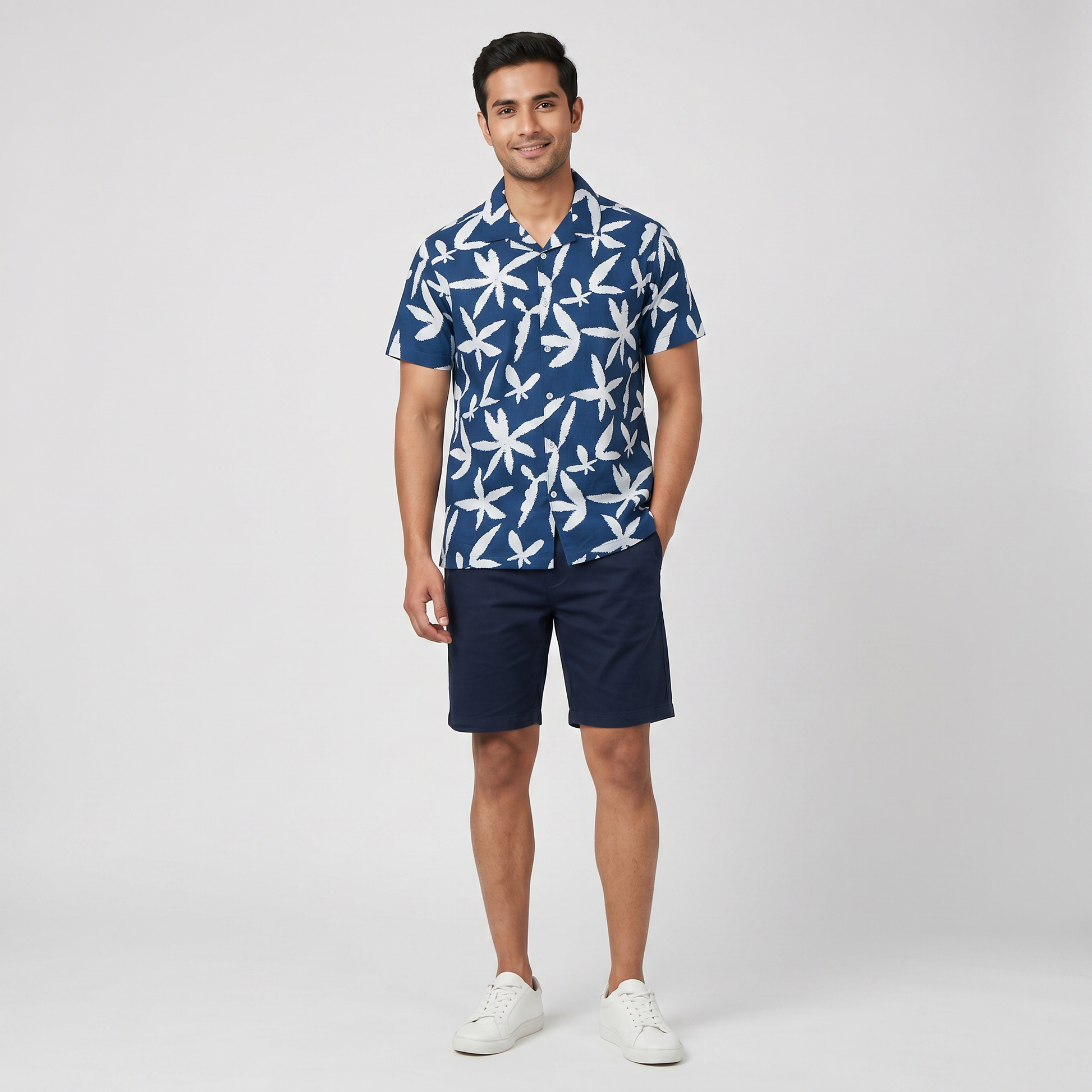 Printed Camp Collar Retreat Shirt