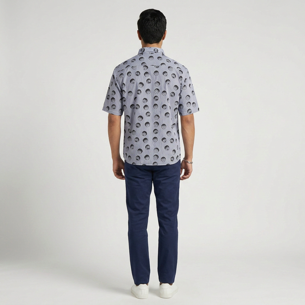 Cotton Printed Cuban Shirt