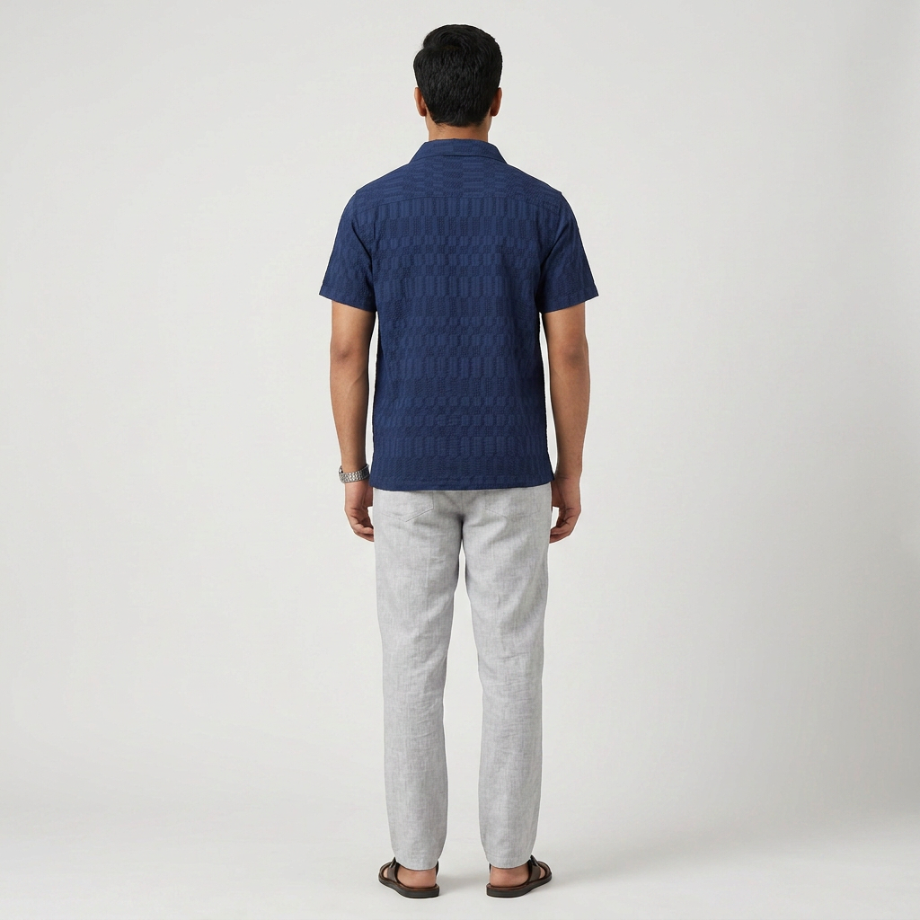 Cotton Solid Cuban Shirt