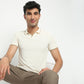 Regular Fit Structured Polo Neck T-Shirt