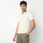 Regular Fit Structured Polo Neck T-Shirt