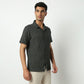 Regular Fit Textured Camp Collar Shirt