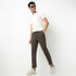 Regular Fit Solid Ankle Length Mid Rise Pants