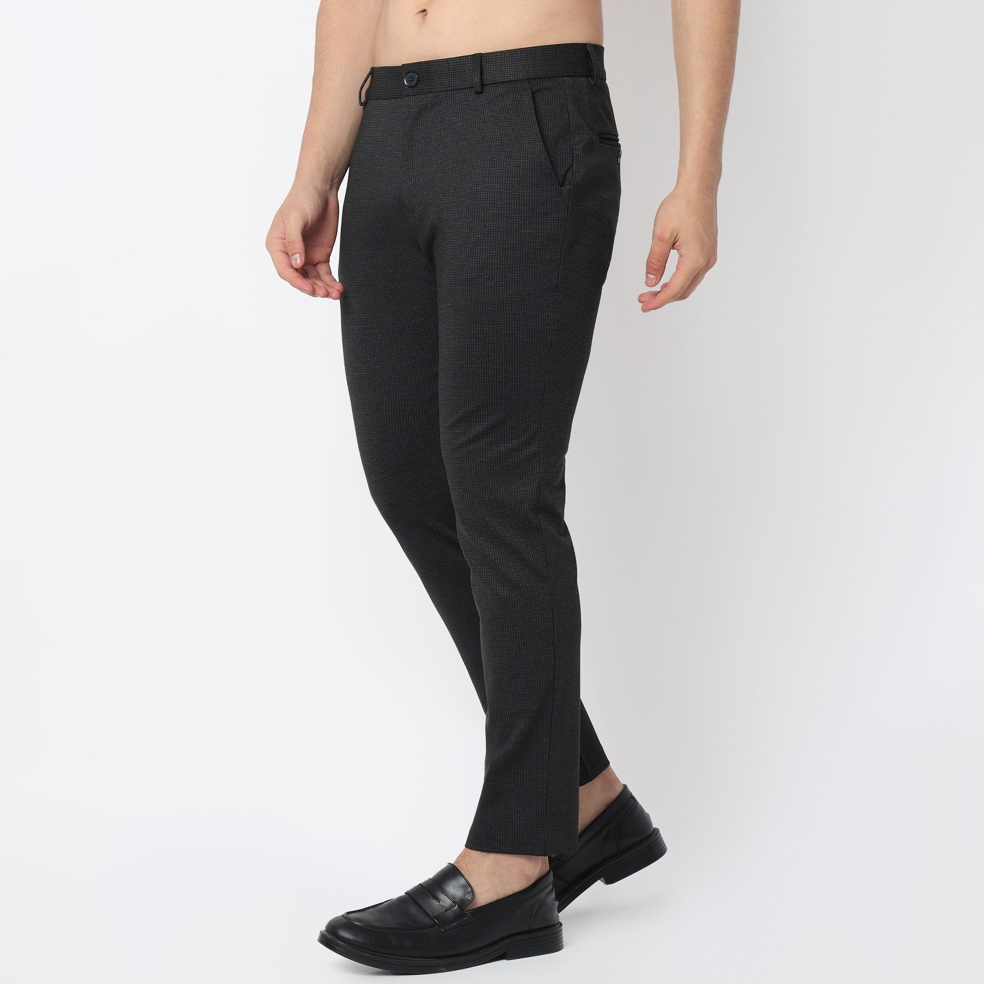 Crop Flex Pants - Ultra-Stretch Travel Friendly Crop Length With Secure Zip Pocket