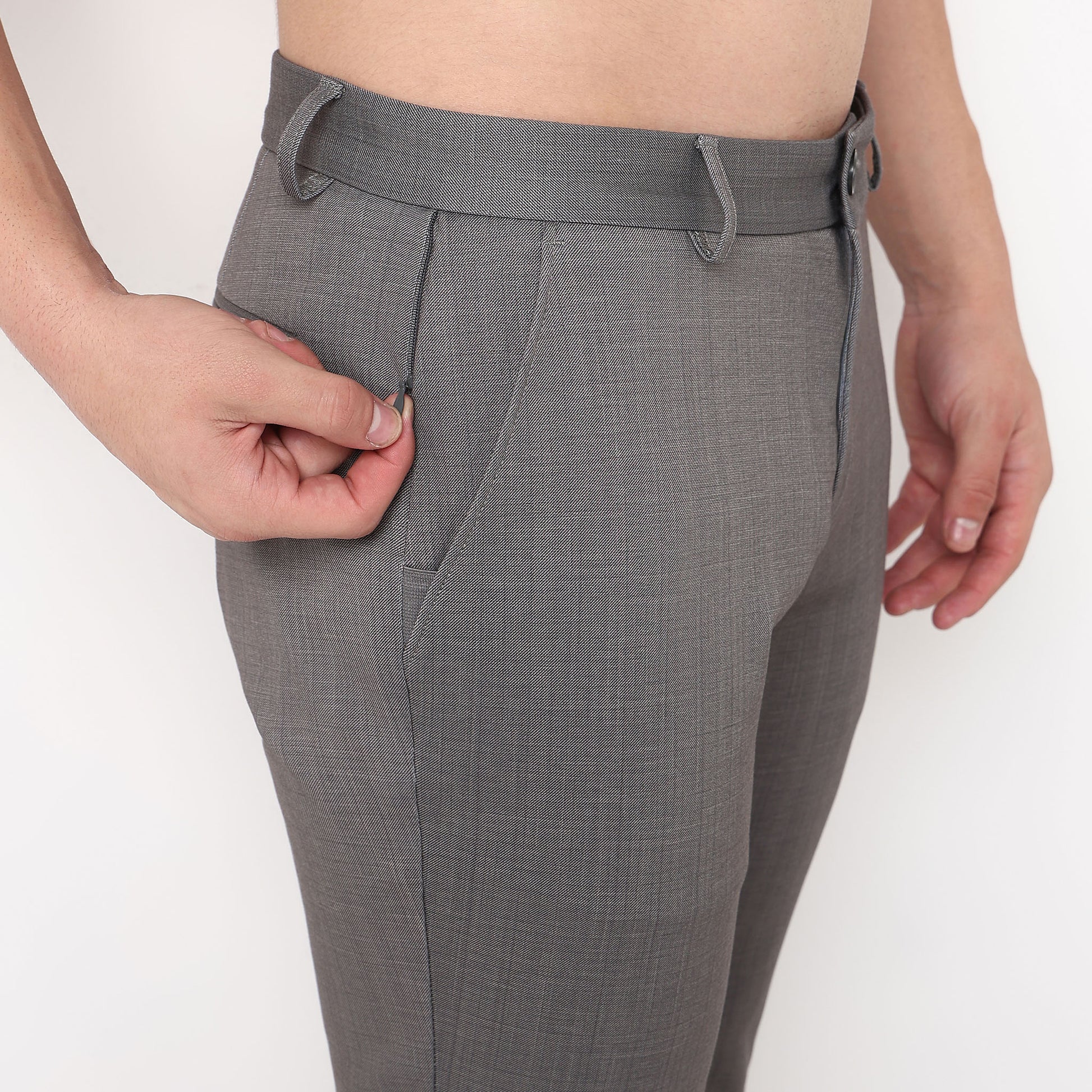 Crop Flex Pants - Ultra-Stretch Travel Friendly Crop Length With Secure Zip Pocket