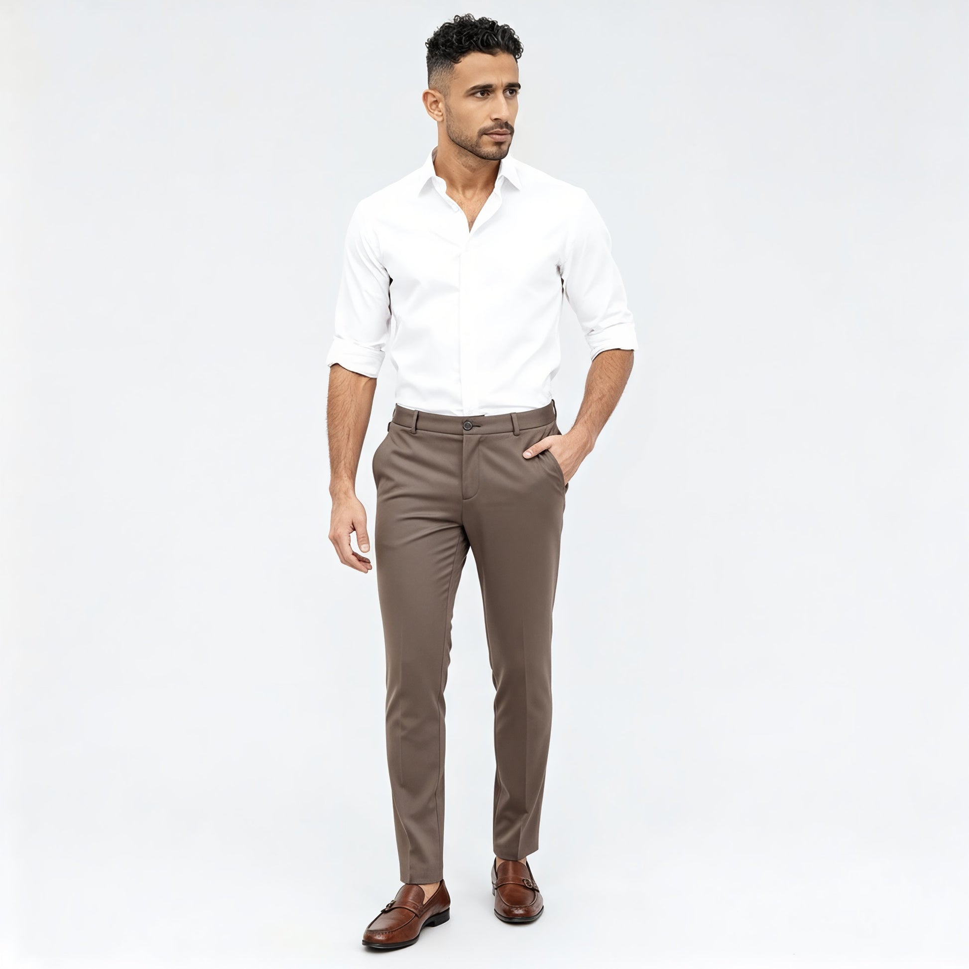 Crop Flex Pants - Ultra-Stretch Travel Friendly Crop Length With Secure Zip Pocket