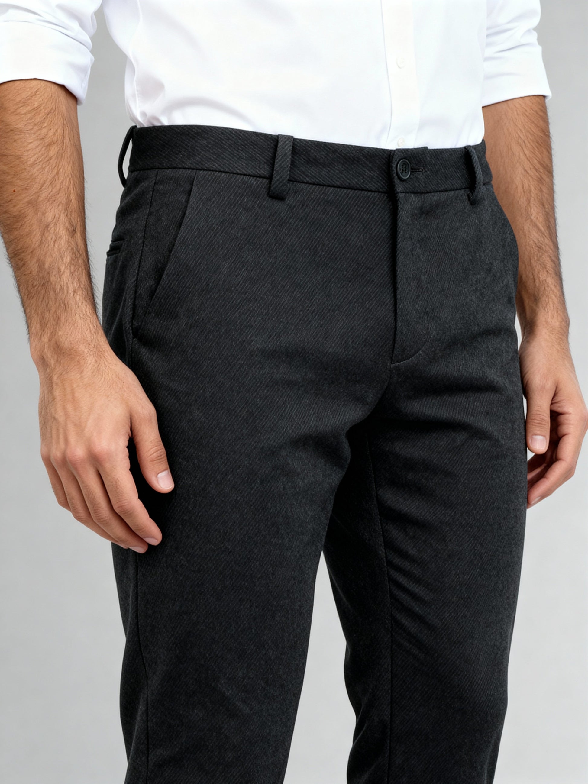 Crop Flex Pants - Ultra-Stretch Travel Friendly Crop Length With Secure Zip Pocket