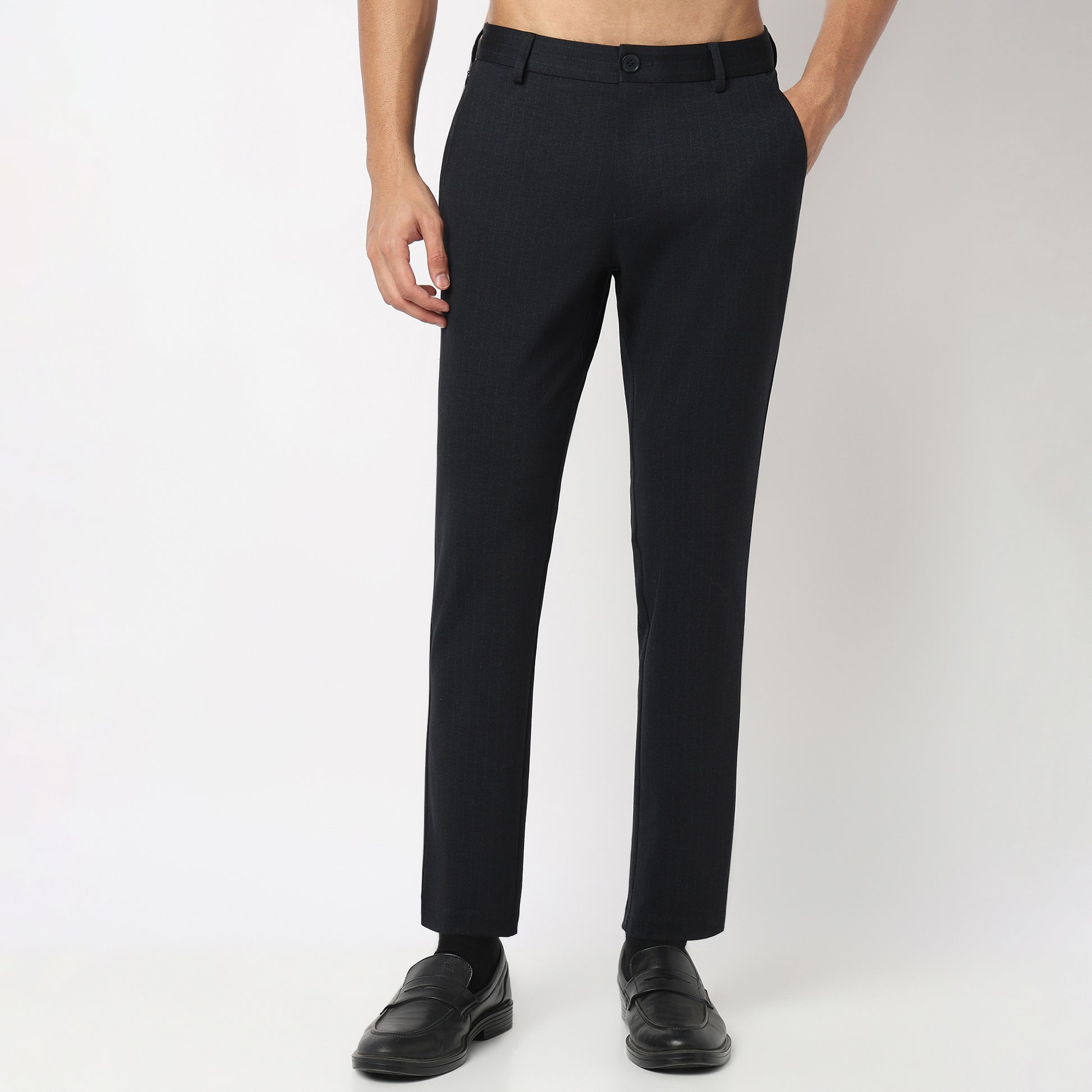 Crop Flex Pants - Ultra-Stretch Travel Friendly Crop Length With Secure Zip Pocket