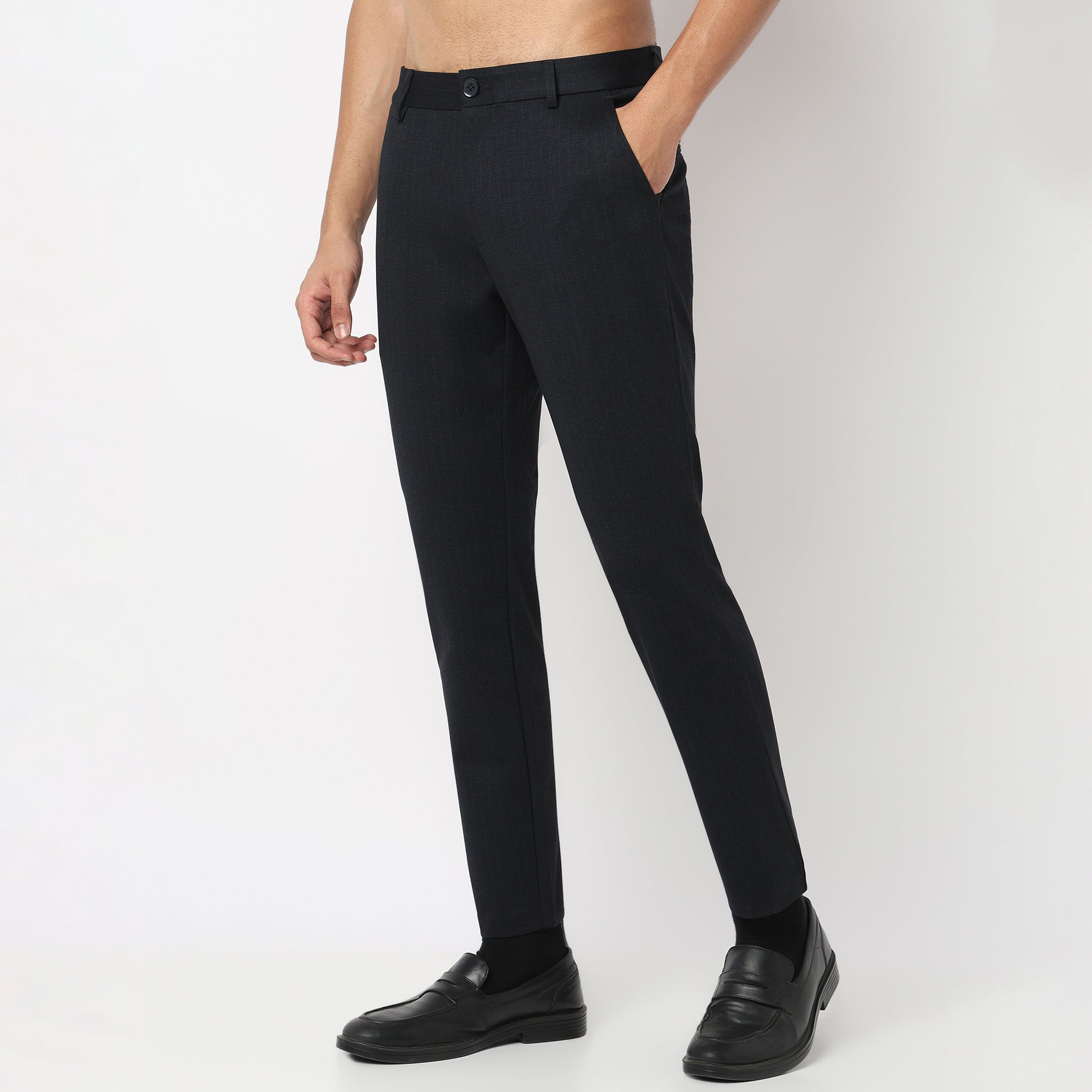 Crop Flex Pants - Ultra-Stretch Travel Friendly Crop Length With Secure Zip Pocket