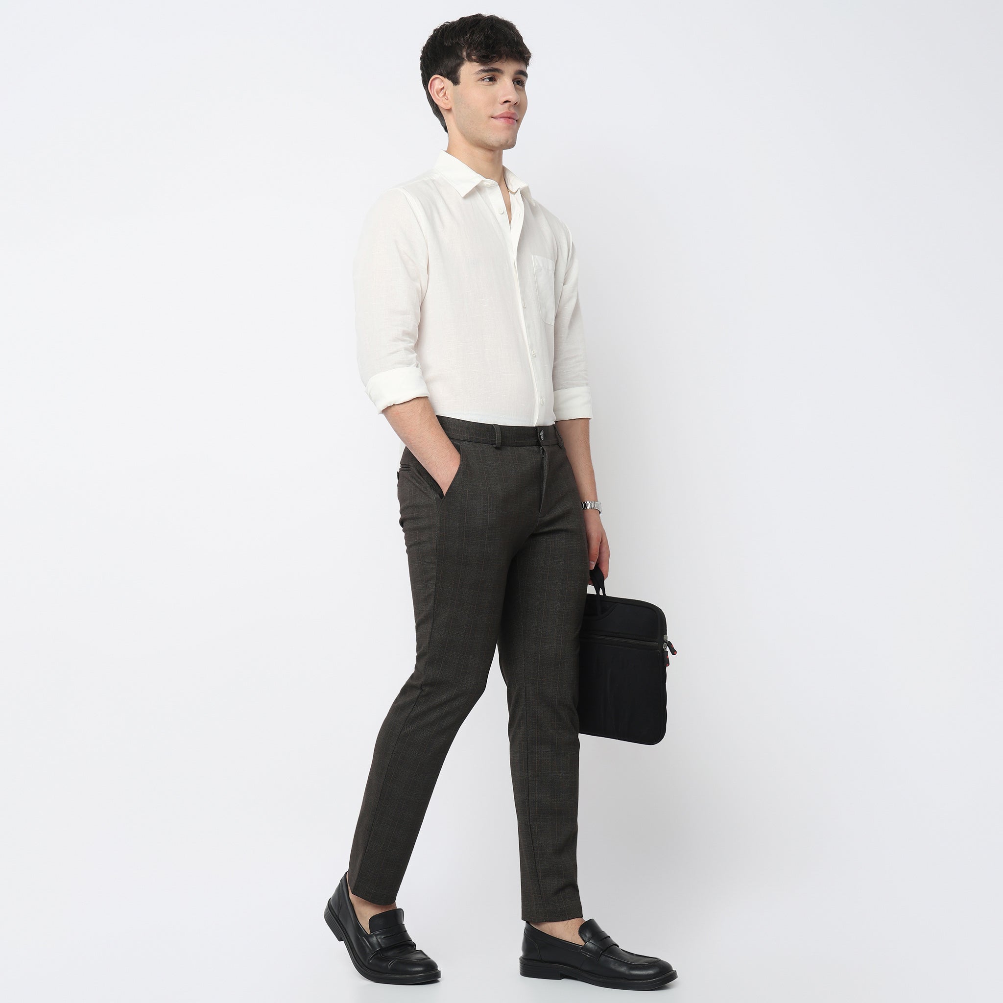 Crop Flex Pants - Ultra-Stretch Travel Friendly Crop Length With Secure Zip Pocket