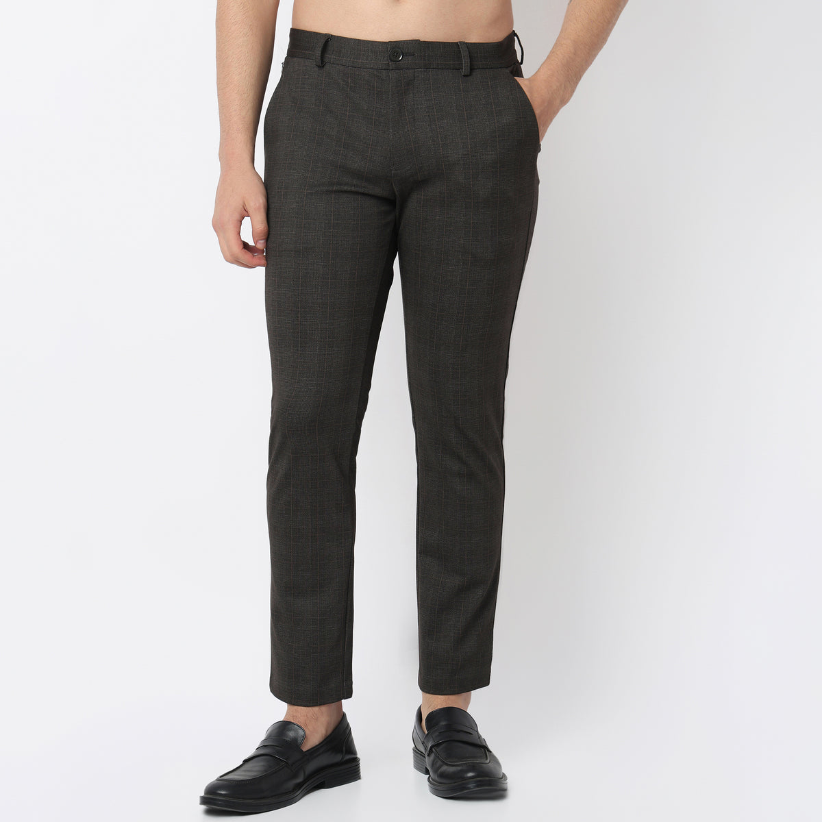 Crop Flex Pants - Ultra-Stretch Travel Friendly Crop Length With Secure Zip Pocket