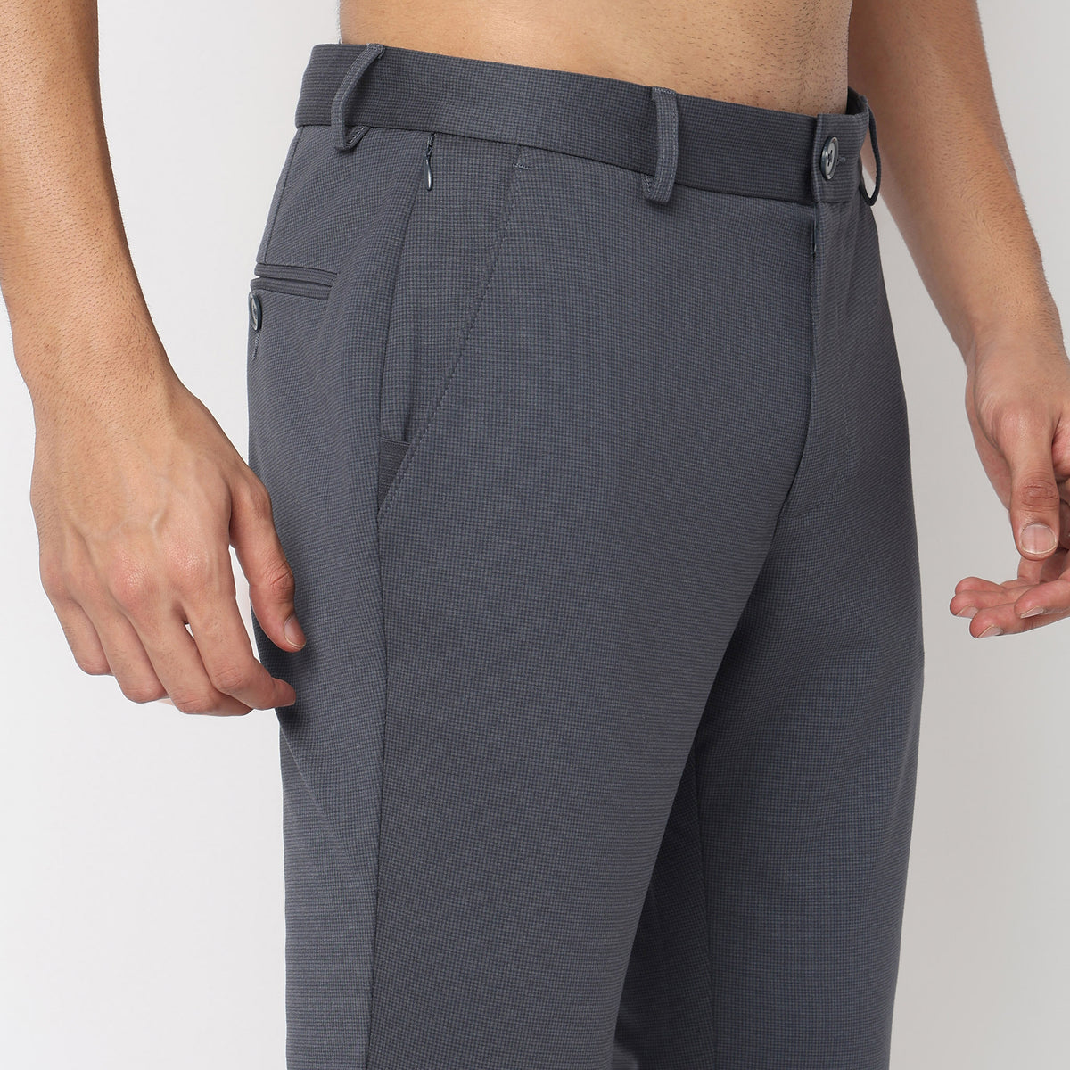 Crop Flex Pants - Ultra-Stretch Travel Friendly Crop Length With Secure Zip Pocket