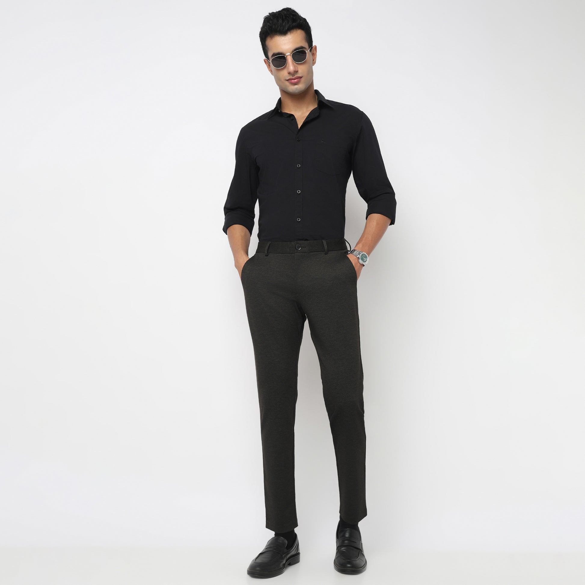 Crop Flex Pants - Ultra-Stretch Travel Friendly Crop Length With Secure Zip Pocket