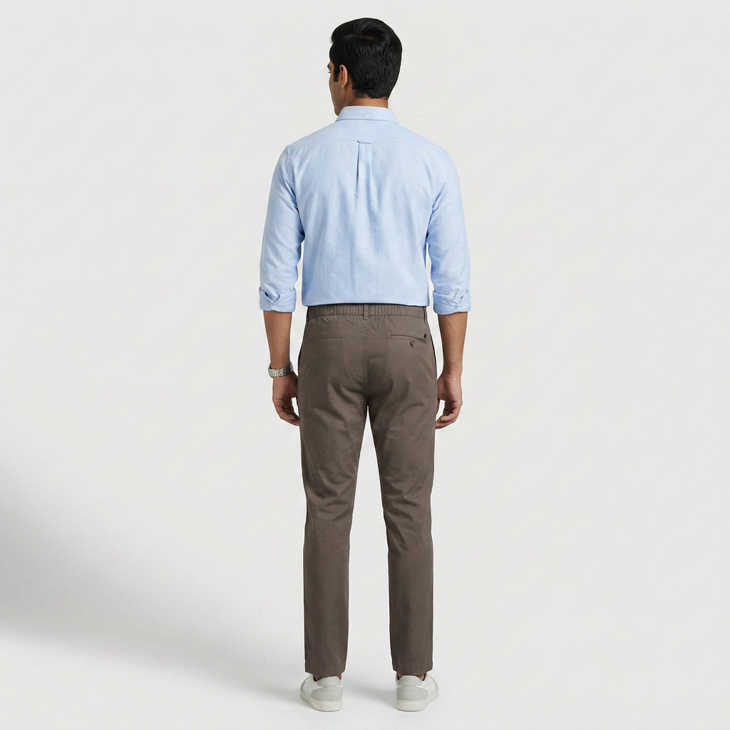 Brunch Pants - Smart Modern Elasticated Waistband Ankle Length Pure Cotton