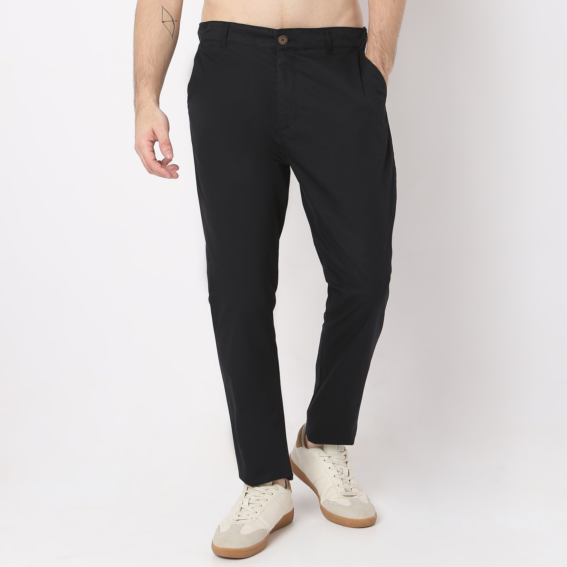 Brunch Pants - Smart Modern Elasticated Waistband Ankle Length Pure Cotton