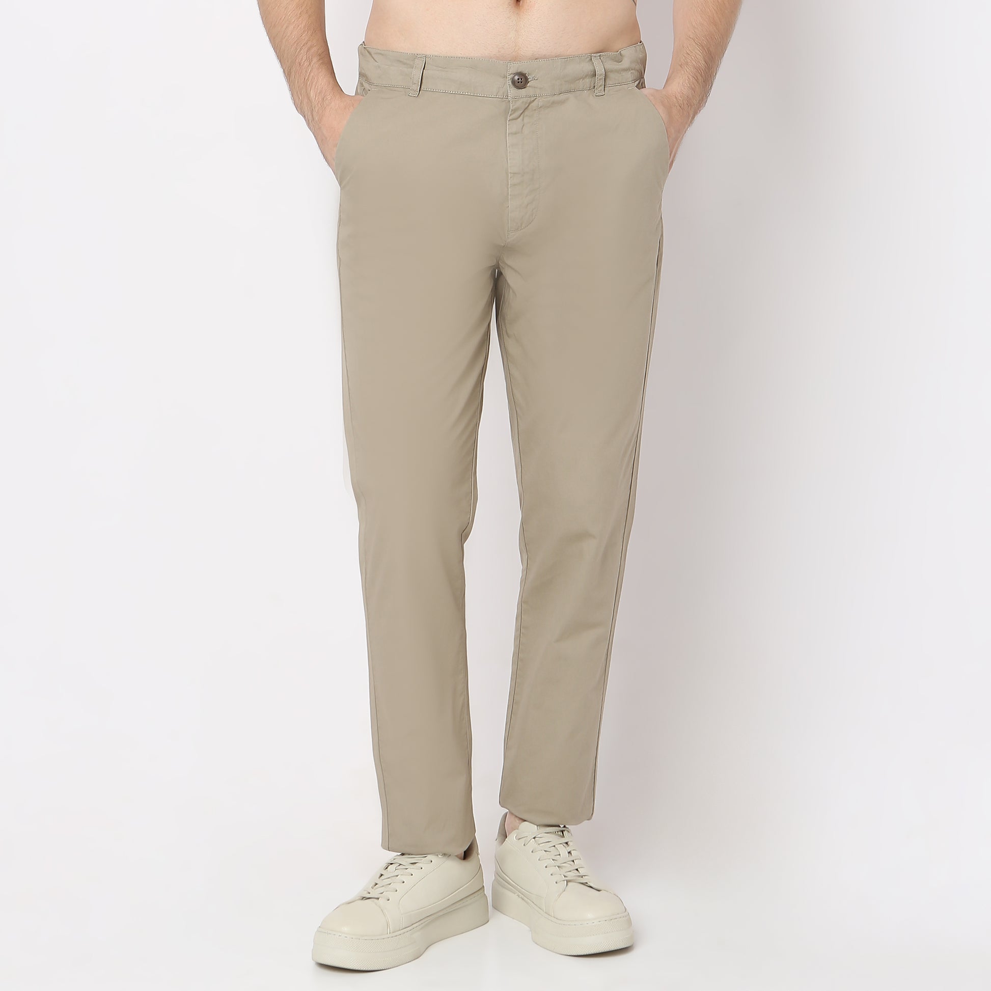 Brunch Pants - Smart Modern Elasticated Waistband Ankle Length Pure Cotton