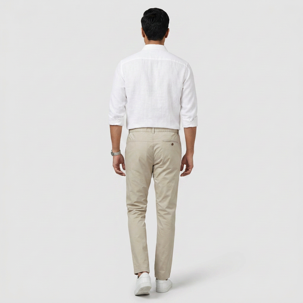 Brunch Pants - Smart Modern Elasticated Waistband Ankle Length Pure Cotton