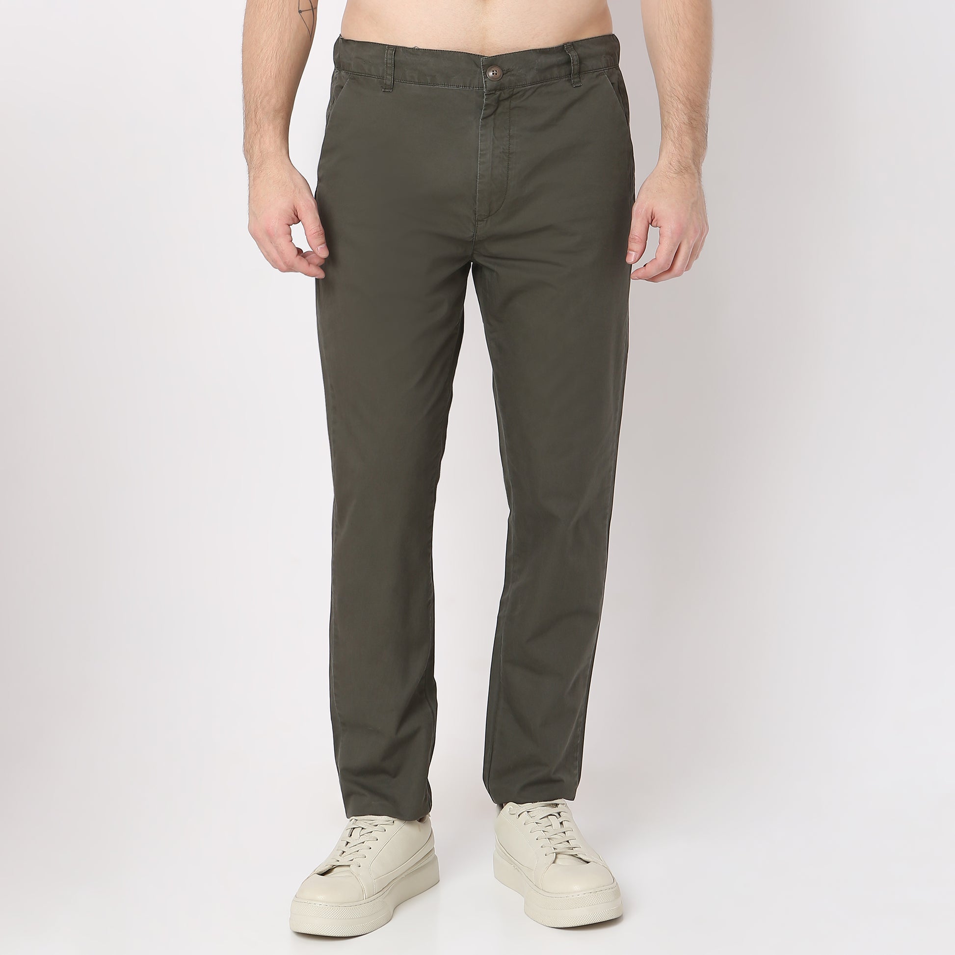 Brunch Pants - Smart Modern Elasticated Waistband Ankle Length Pure Cotton