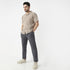 Regular Fit Solid Mid Rise Trousers