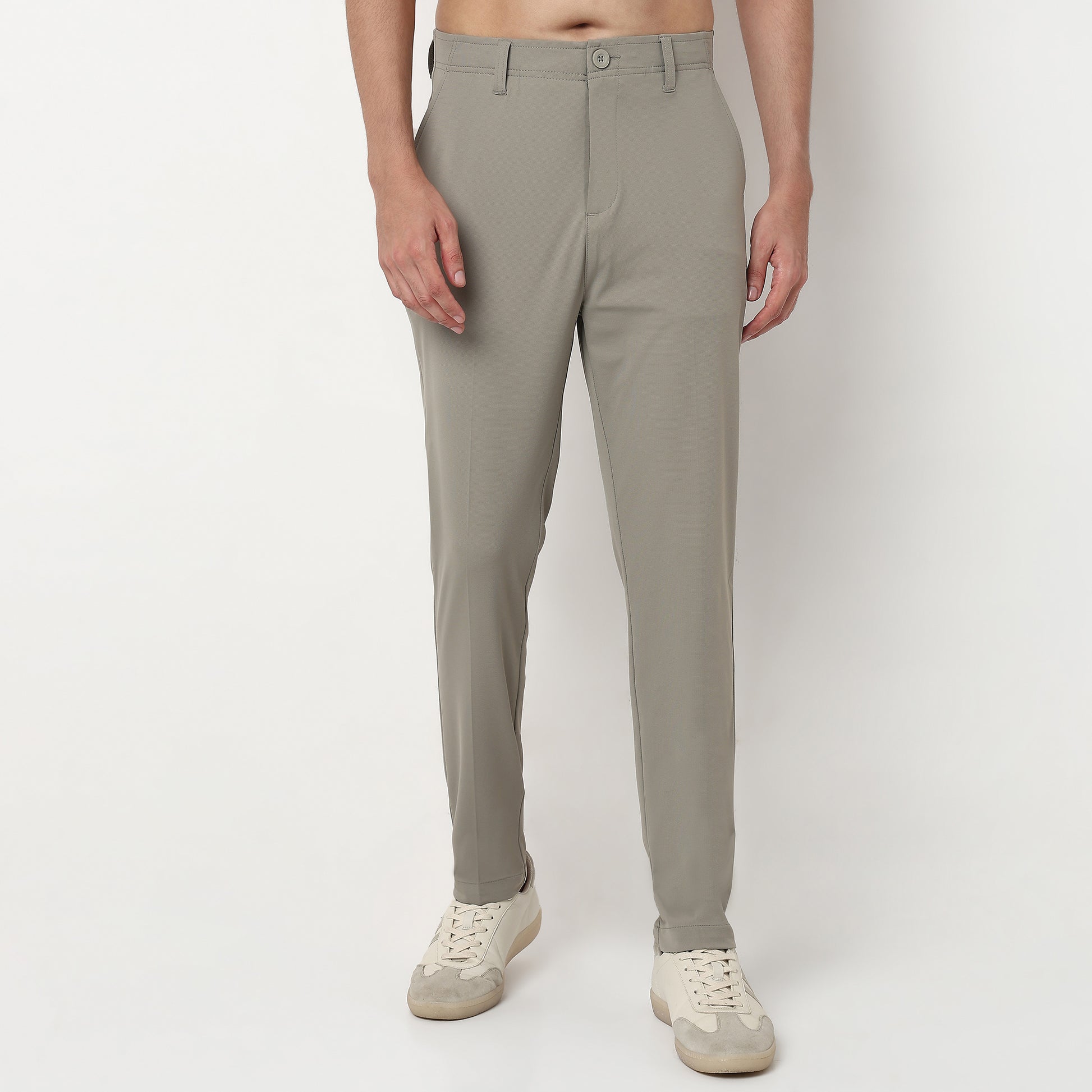 Polyester Elastane Ankle Length Pants