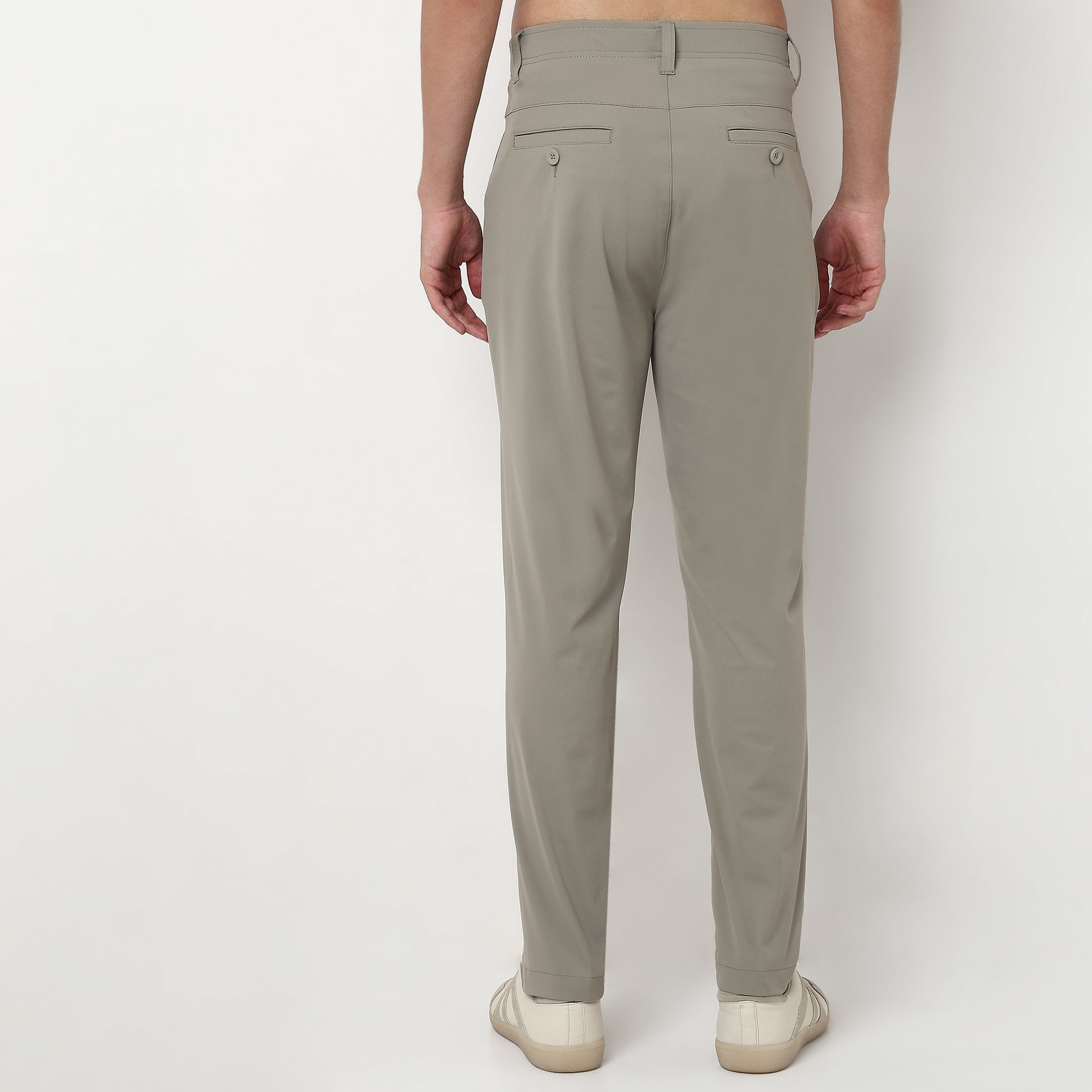 Polyester Elastane Ankle Length Pants
