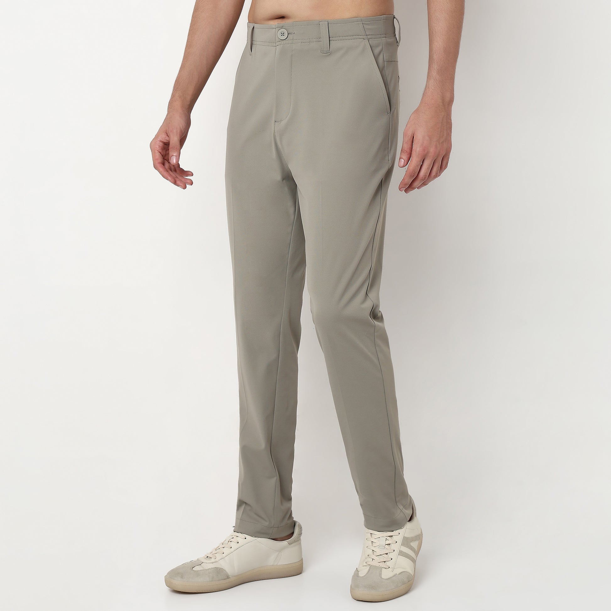 Polyester Elastane Ankle Length Pants