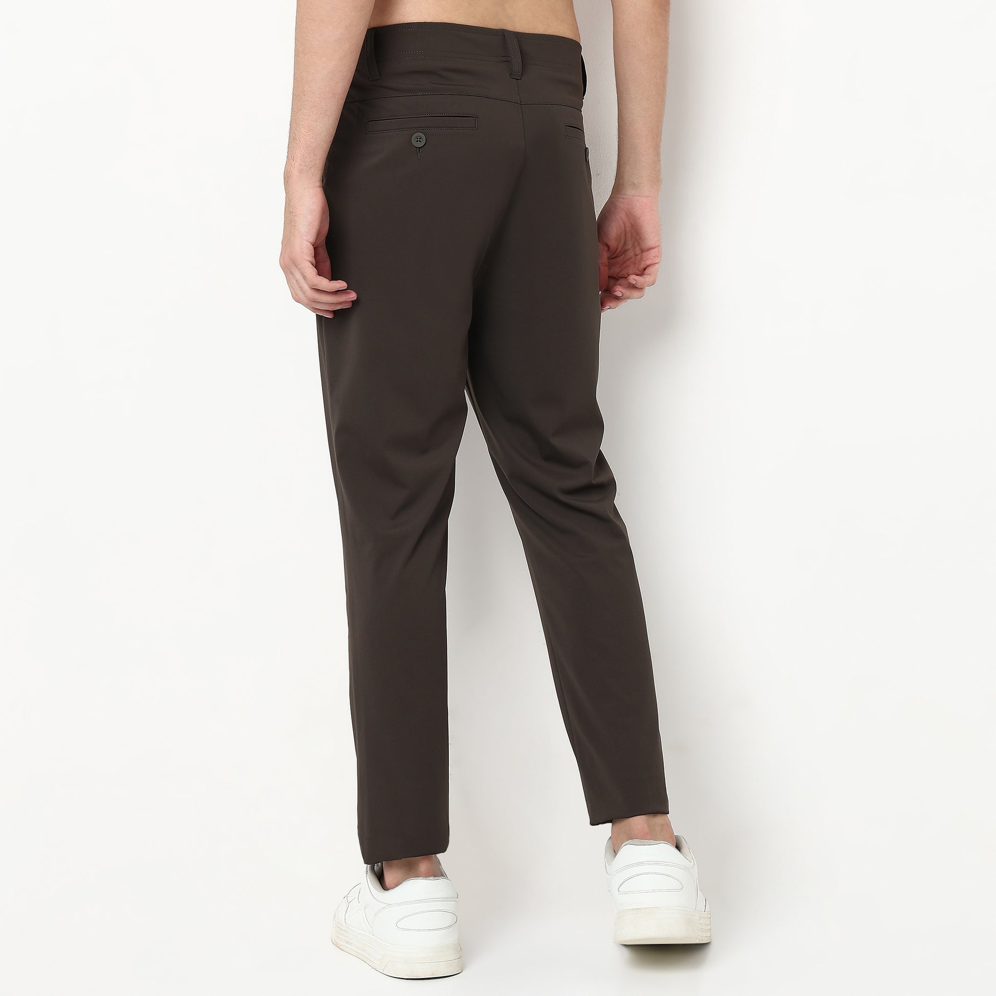 Polyester Elastane Ankle Length Pants