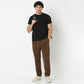 Solid Ankle Length Knitted Textured Pants