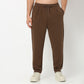 Solid Ankle Length Knitted Textured Pants