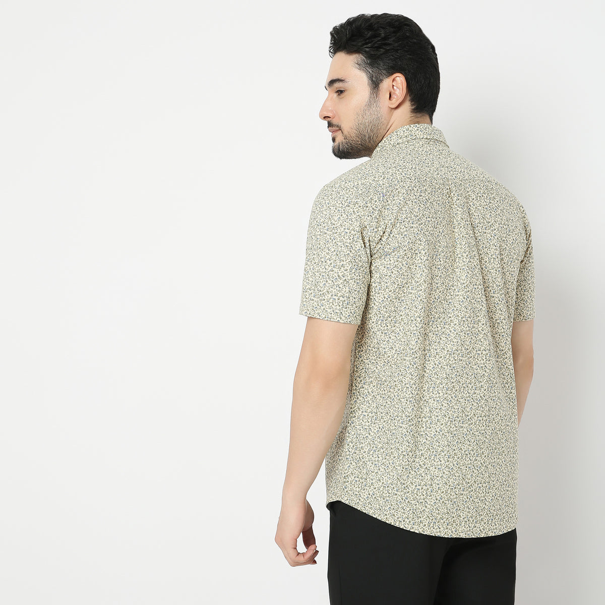 Regular Fit Printed Cambridge Shirt