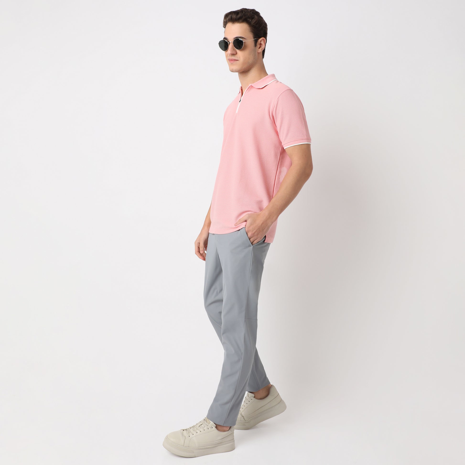 Structured Modern Smart Polo T-Shirt