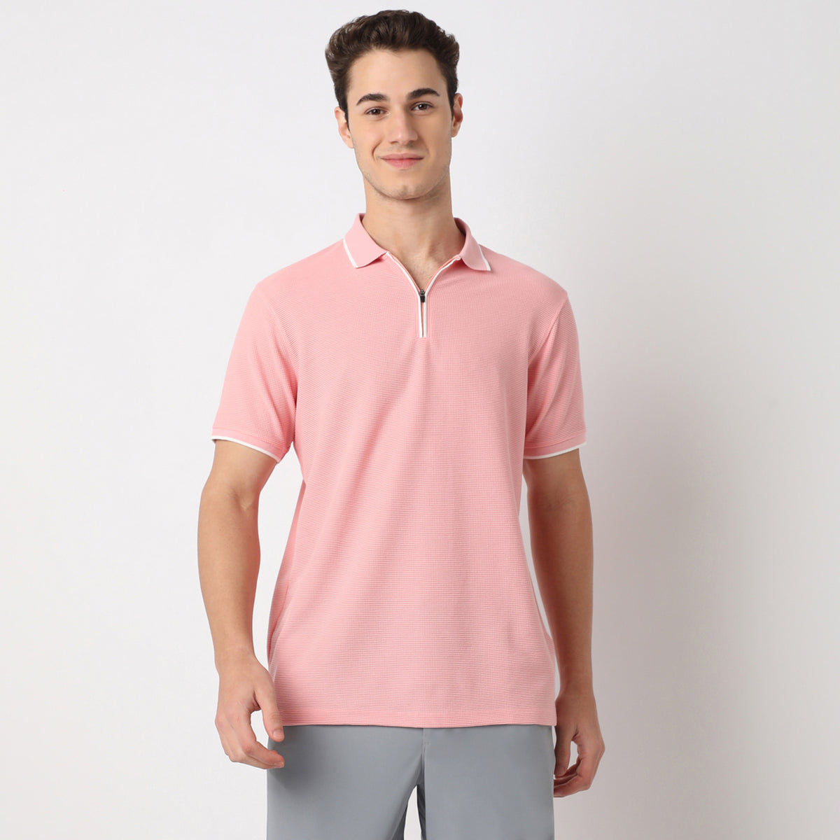 Structured Modern Smart Polo T-Shirt