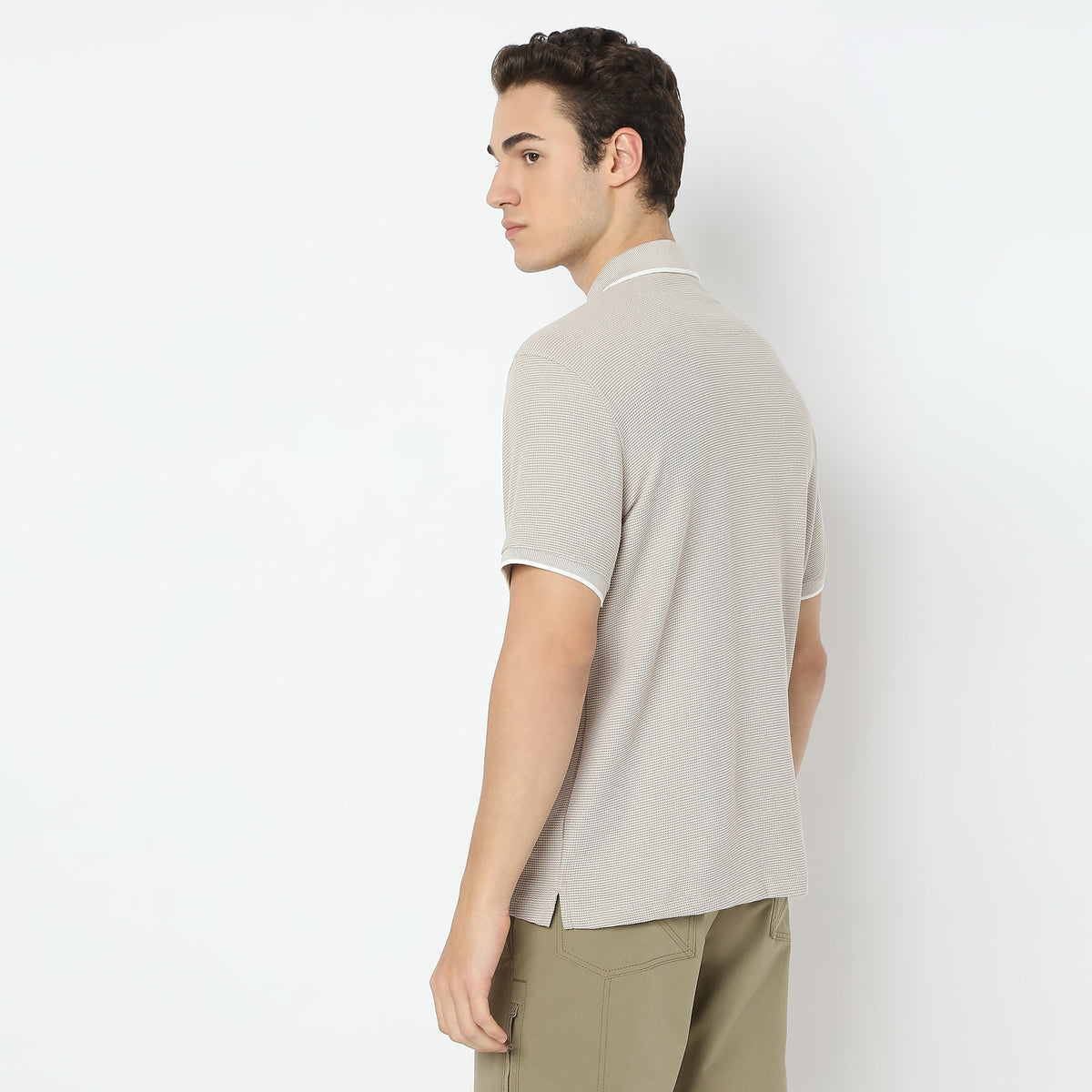 Structured Modern Smart Polo T-Shirt