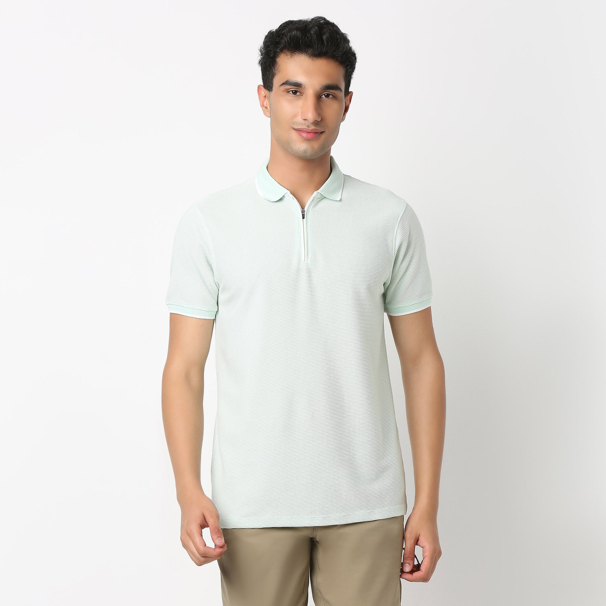Structured Modern Smart Polo T-Shirt