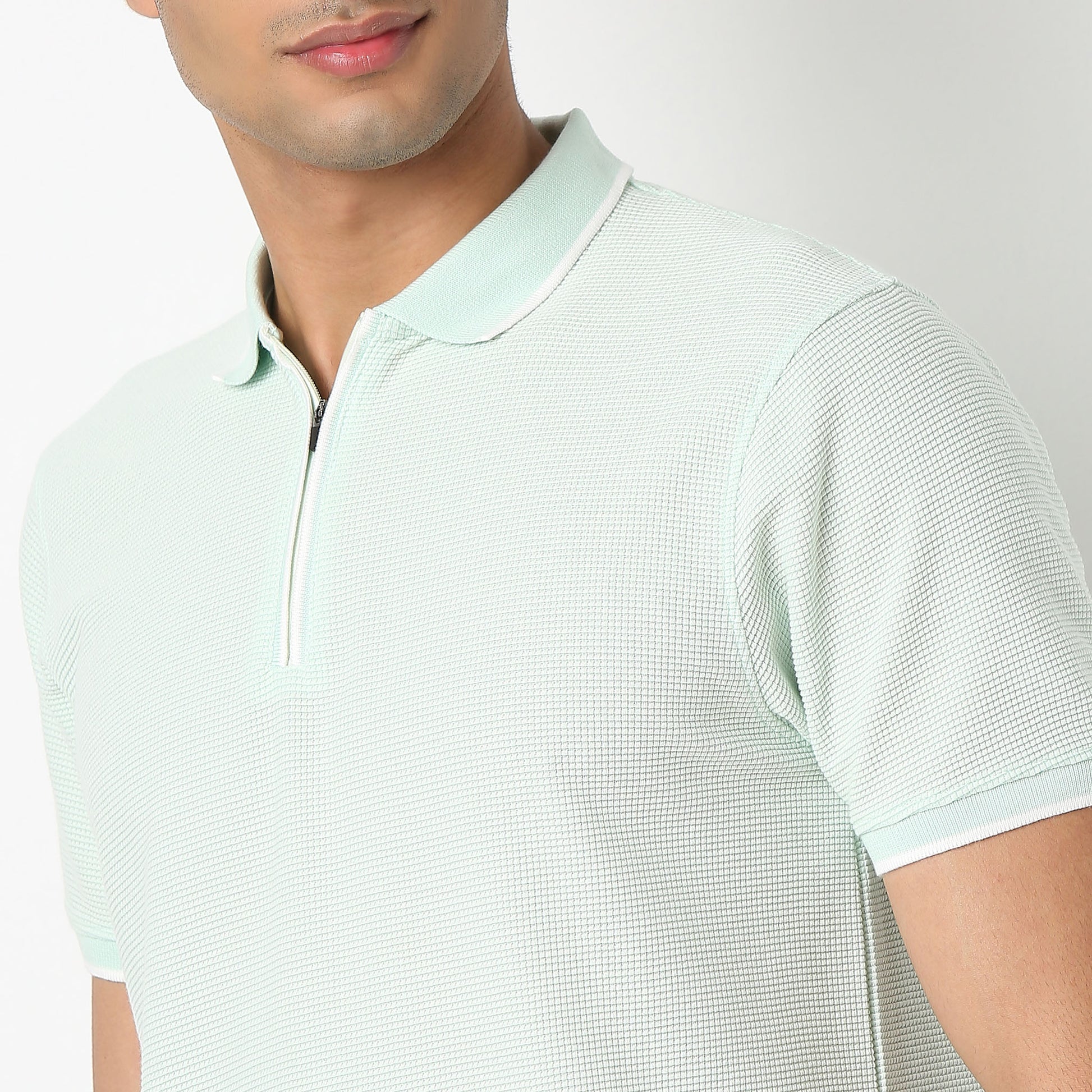 Structured Modern Smart Polo T-Shirt