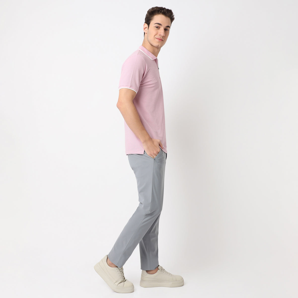 Structured Modern Smart Polo T-Shirt