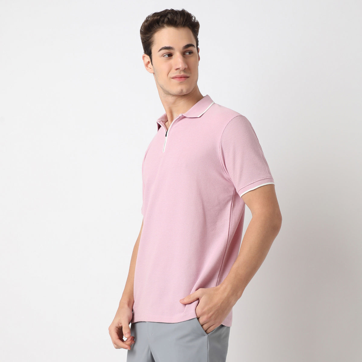 Structured Modern Smart Polo T-Shirt