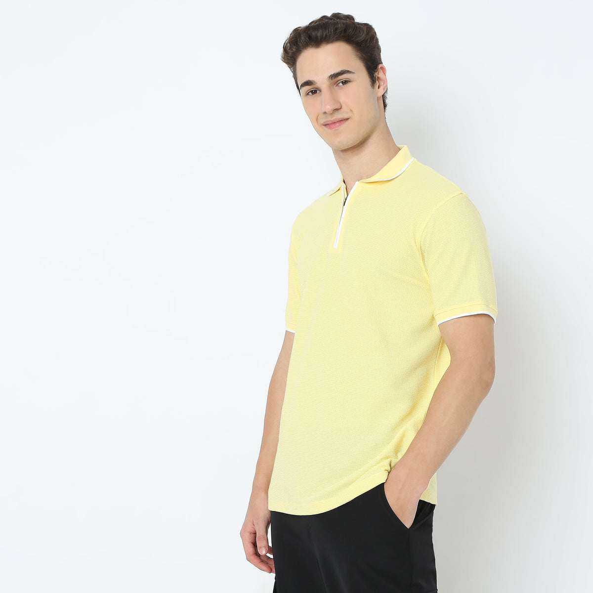 Structured Modern Smart Polo T-Shirt