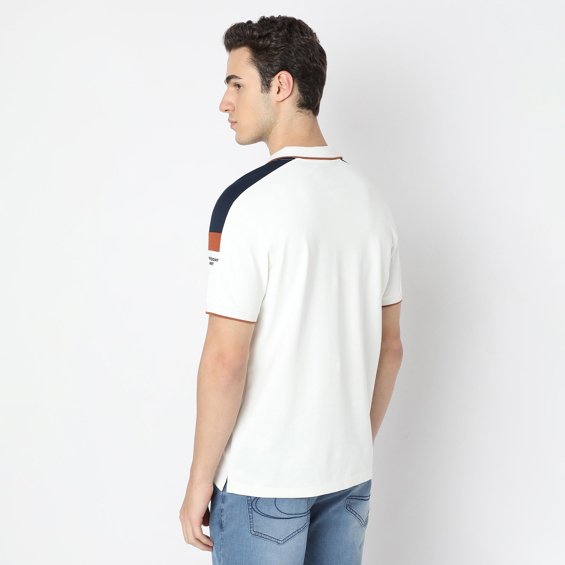 Regular Fit Solid Polo T-Shirt