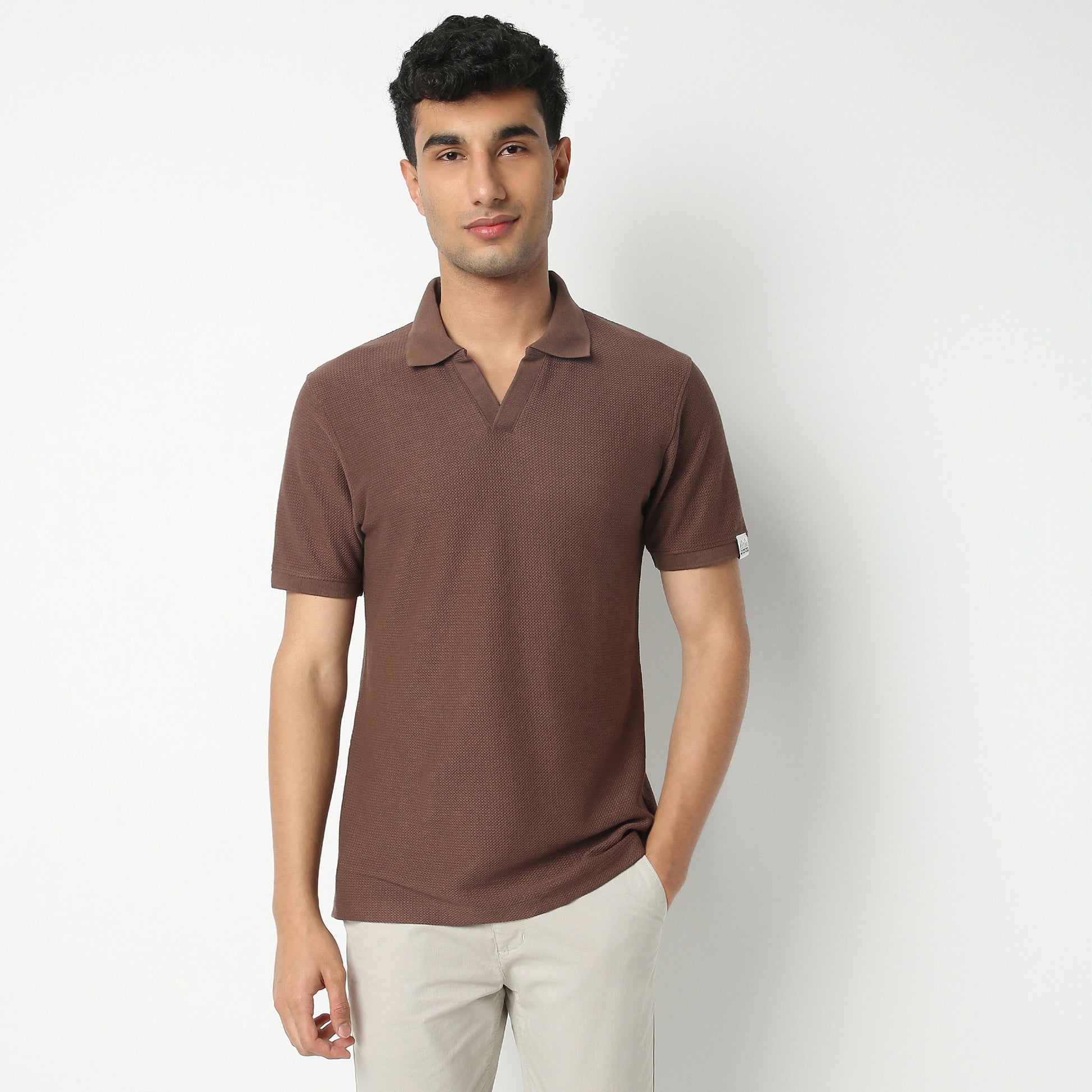 Jacquard Island Polo T-Shirt