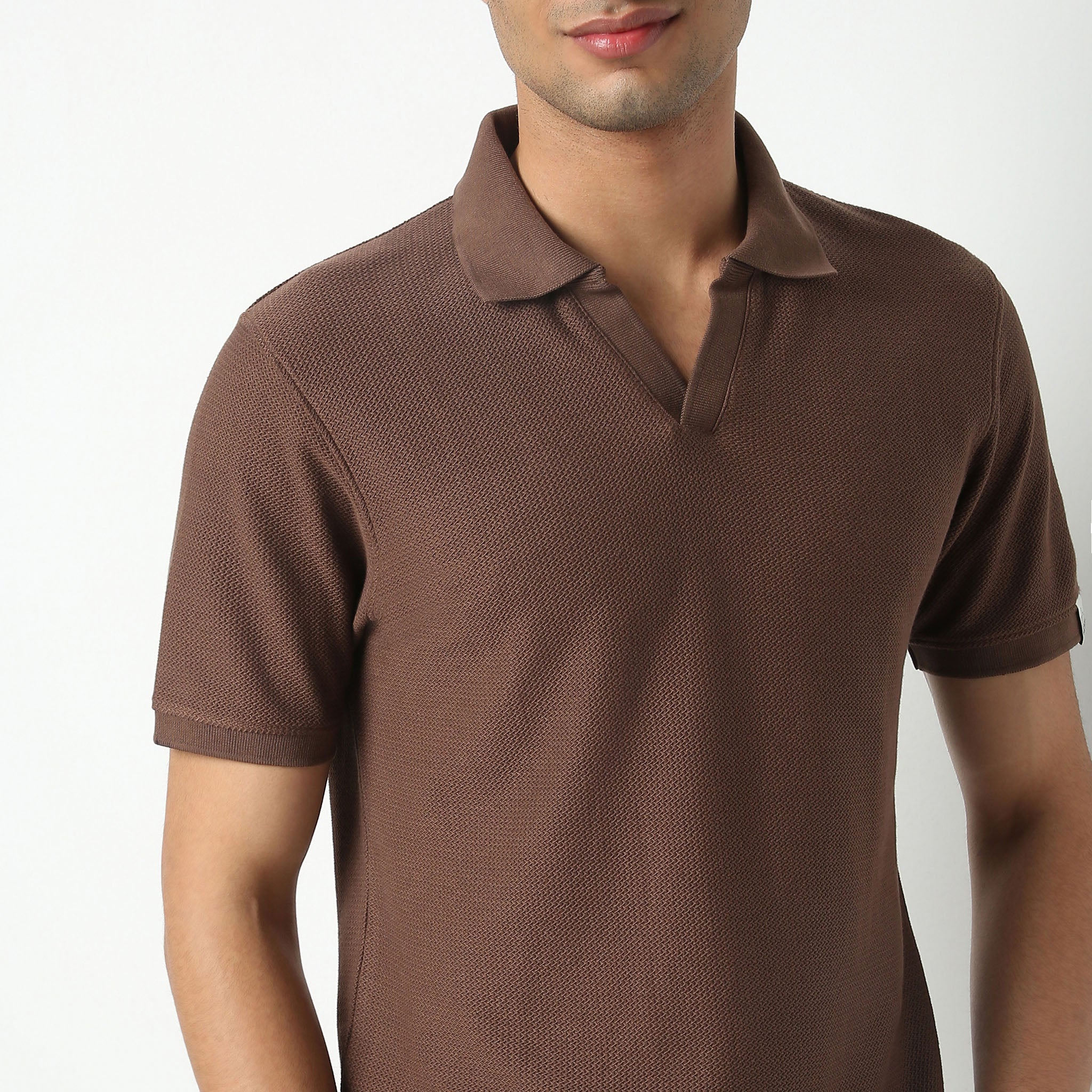 Jacquard Island Polo T-Shirt – Style Union