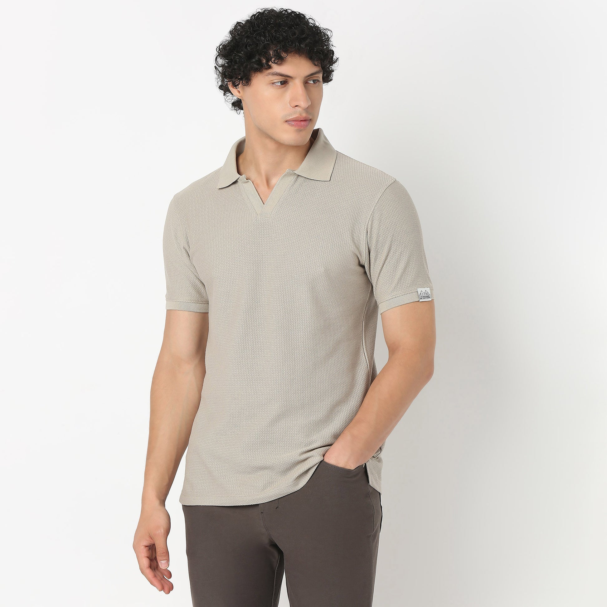 Jacquard Island Polo T-Shirt