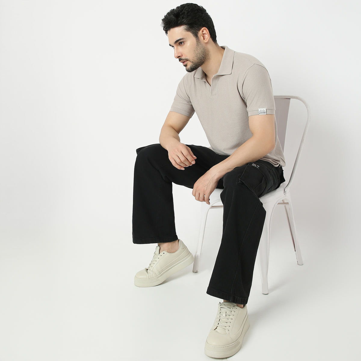 Regular Fit Jacquard Polo T-Shirt